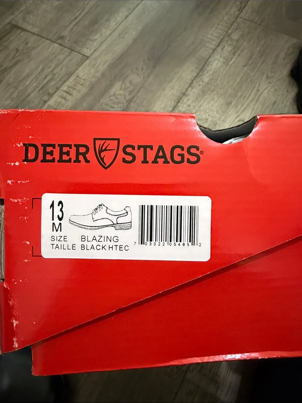 Deer Stags Black boys Dress shoes